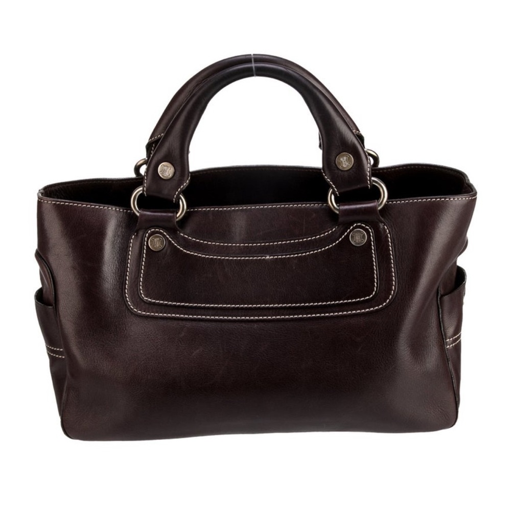 Celine Brown Leather Classic Boogie Bag